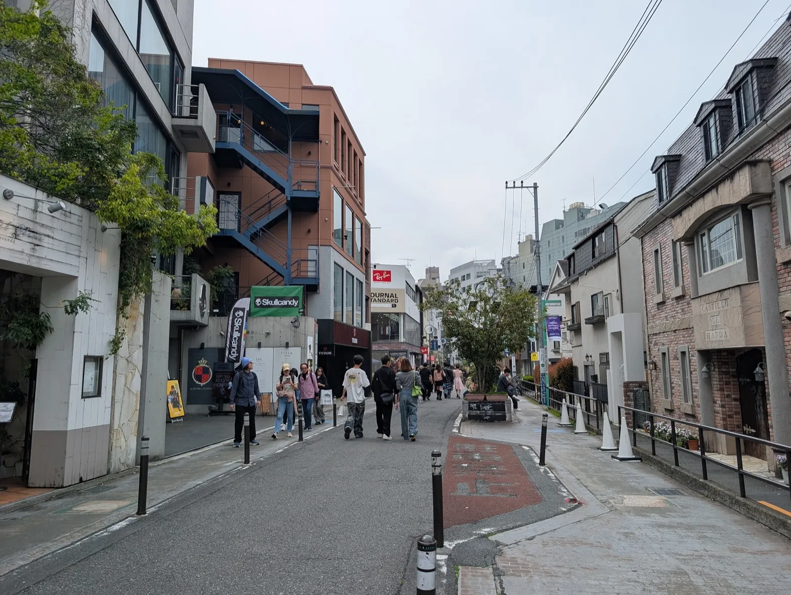 Quiet backstreet in the Daikanyama and Cat Street area with independent shops
